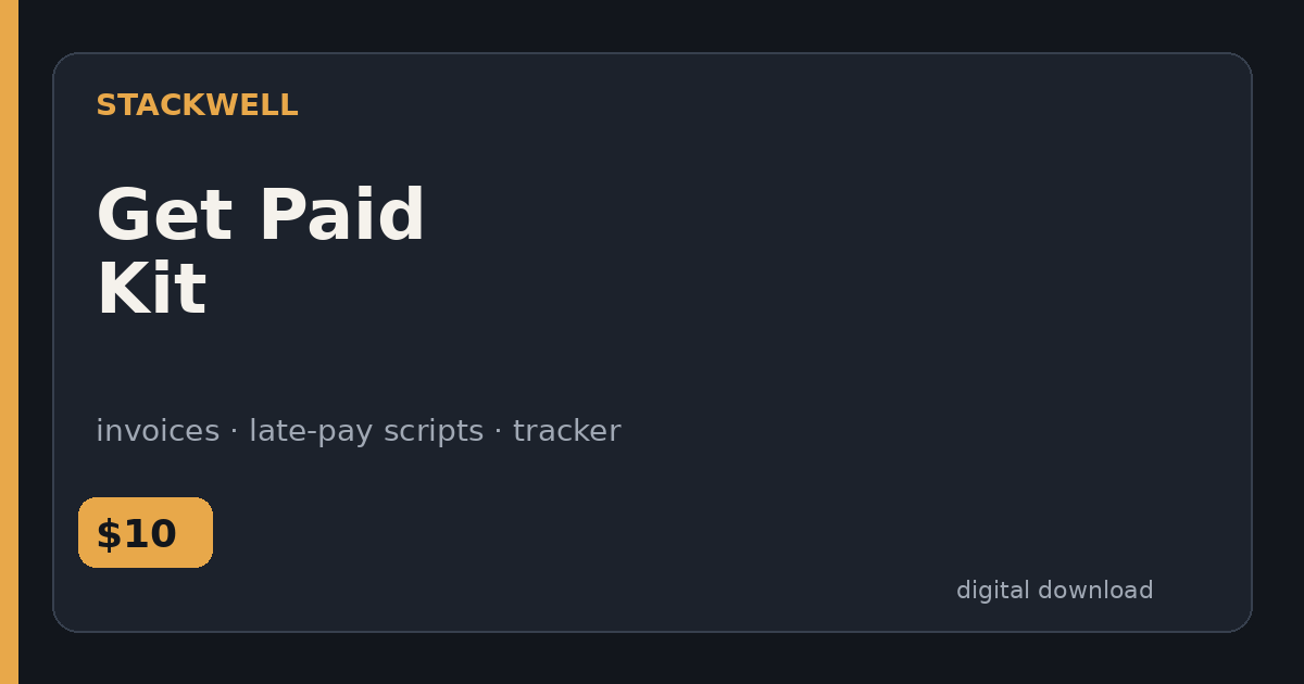 Cover for Get Paid Kit
